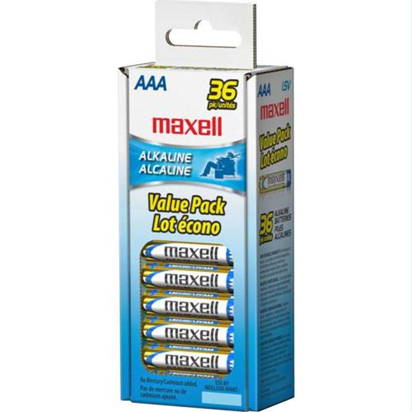 Picture of Maxell Aaa Gold Series Alkaline Batteries Bulk Retail Pack - 36 Pack