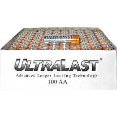 Picture of Ultralast Aa Alkaline Battery Bulk - 100 Pack
