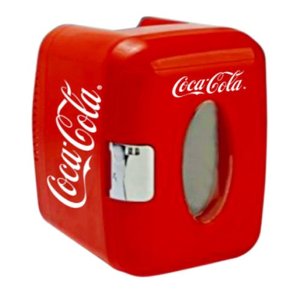 Picture of Koolatron KWCXJ-6 Coca-Cola 9-Can-Capacity Mini Fridge- Red