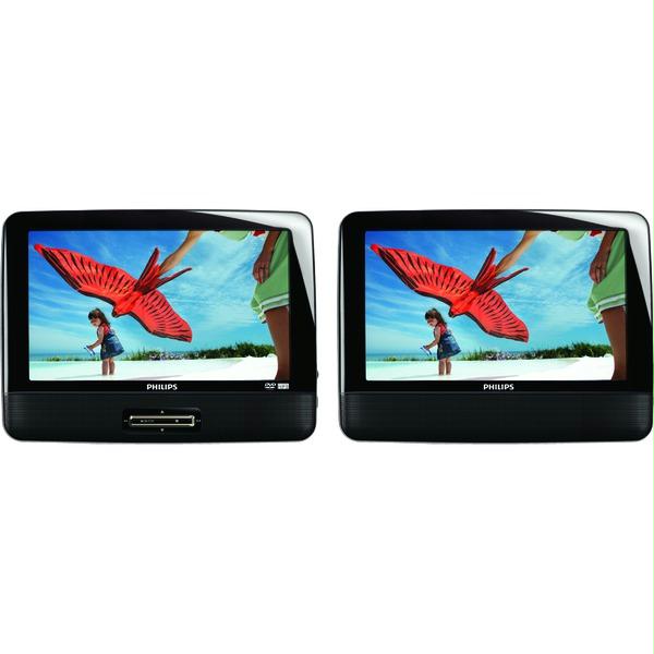 Philips Dual Screens Portable LCD DVD Player 9 Inch