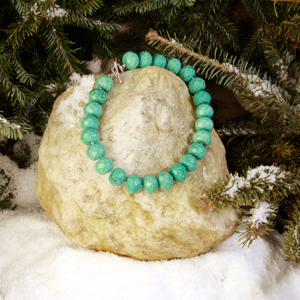 16 in. 20 x 15mm Rondell Turquoise Necklace