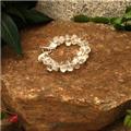 Betty Rocks BBRCQZ142161407T2 7 in. 16 x 14mm Nugget Rondell Crystal Quartz Bracelet Betty Rocks BBRCQZ142161407T2 7 in. 16 x 14mm Nugget Rondell Crystal Quartz Bracelet