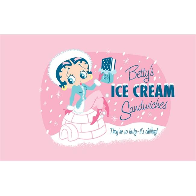 Precious Kids 37102 Betty Boop Canvas Painting-Ice Cream
