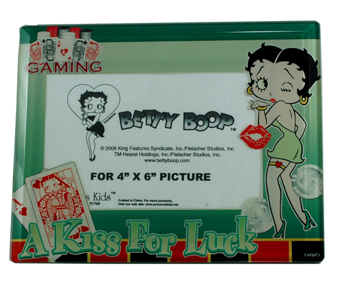 Betty Boop Frame-Kiss of Luck