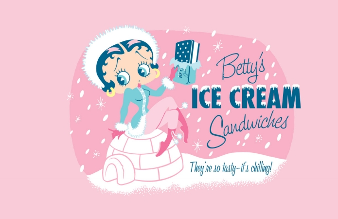 Picture of Precious Kids 37102 Betty Boop Canvas Painting-Ice Cream