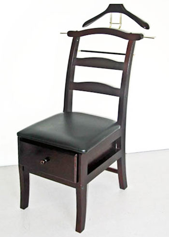 Picture of Proman VL16142 Manchester Chair Valet in Dark Mahogany