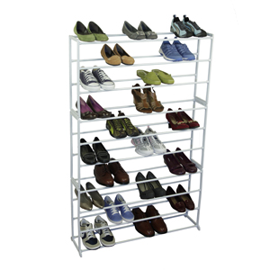   shoe rack equipped with 10 shelves this convenient shoe rack can