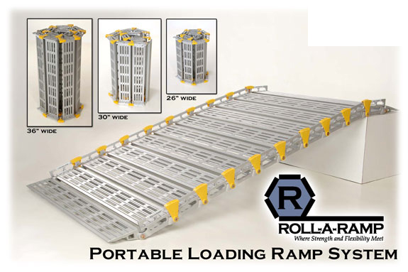 Picture of Roll-A-Ramp A12605A19 26 in. x 60 in. Portable Loading Ramp