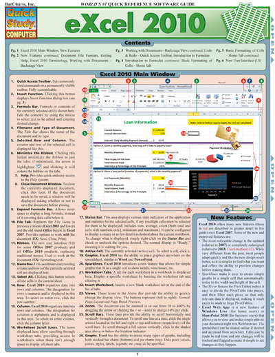 Picture of BarCharts- Inc. 9781423214267 Excel 2010