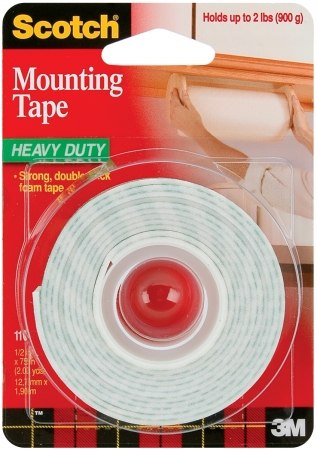 Picture of 3M 110 1/2&quot; x 75&quot; Foam Mounting Double Sided Tape