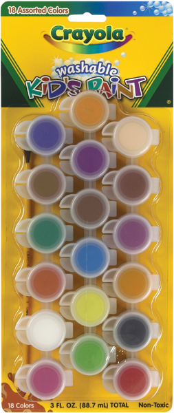 Picture of Crayola 54-0125 Crayola Washable Kid&apos;s Paint Pots