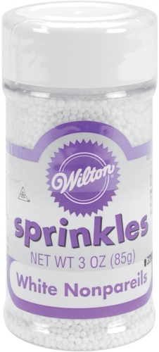 Picture of Wilton W773 Nonpareils Sprinkles 3 Ounces - White