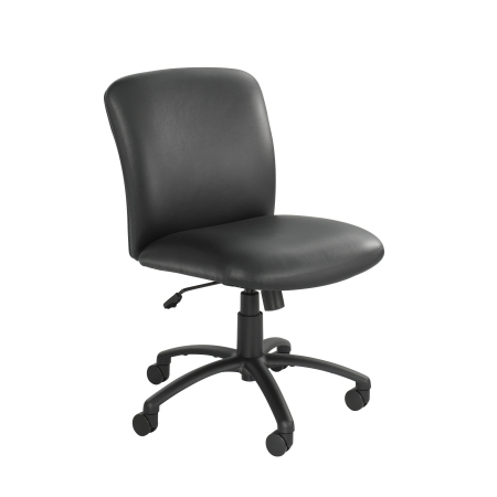 Safco 3491BV Black Uber Big and Tall Mid Back Chair - Viny -  Safco Products