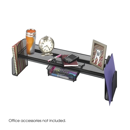 Safco 3604BL Black Onyx Mesh Off-Surface Shelf