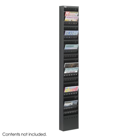 Picture of Safco 4322BL Black 23-Pocket Steel Magazine Rack