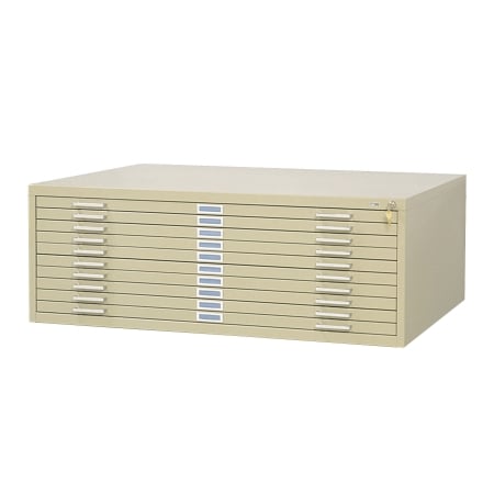 Picture of Safco 4986TS Tropic Sand 10-Drawer Steel Flat File for 30&amp;apos;&amp;apos; x 42&amp;apos;&amp;apos;