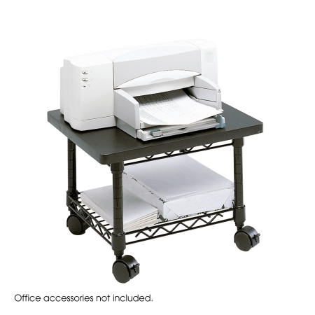 Picture of Safco 5206BL Black Under-Desk Printer/Fax Stand