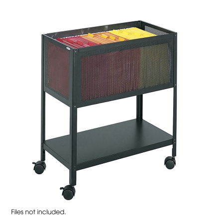 Black Open Top Mesh Tub Files