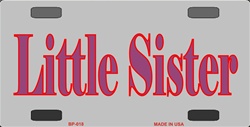 Picture of BP-018 Little Sister- Bicycle License Plate
