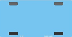Picture of BP-021 Baby Blue Solid Blanks Flat- Bicycle License Plate for Customizing
