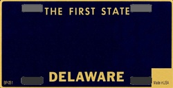 Picture of BP-051 Delaware State Background Blanks Flat- Bicycle License Plates Blanks for Customizing
