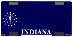 Picture of BP-057 Indiana State Background Blanks Flat- Bicycle License Plates Blanks for Customizing