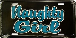 Naughty Girl License Plate- 5785