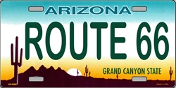 Picture of LP-1060 AZ Arizona Route 66 License Plate Tags- 3075