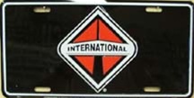 Picture of LP-1218 International Black Background License Plate- 2711