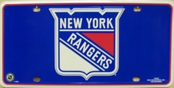 Picture of LP-1234 NY New York Rangers License Plate- 7002M