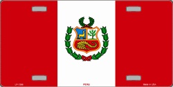 Peru Flag License Plates