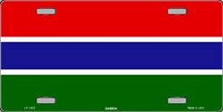 Picture of Smart Blonde LP-1423 Gambia Flag License Plates