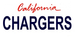 LP-2035 California State Background License Plates- Chargers