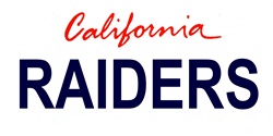 California State Background License Plates- Raiders