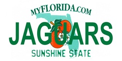 LP-2040 Florida State Background License Plates- Jaguars