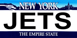 New York State Background License Plates- Jets