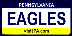 Pennsylvania State Background License Plates- Eagles