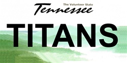 LP-2059 Tennessee State Background License Plates- Titans