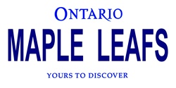 LP-2068 Ontario Canada Province Background License Plates- Maple Leafs