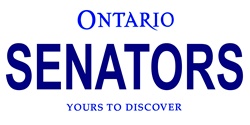 LP-2069 Ontario Canada Province Background License Plates- Senators