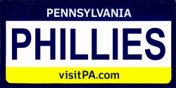 Pennsylvania State Background License Plates- Phillies