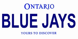 Toronto Canada Province Background License Plates - Blue Jays