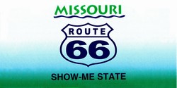 LP-2106 Missouri State Background License Plates- Route 66