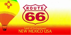 New Mexico State Background License Plates- Route 66