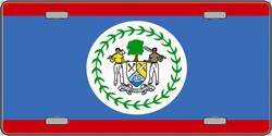 Picture of Smart Blonde LP-2153 Belize Flag License Plates