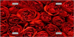 Roses Flat Automotive License Plates Blanks for Customizing