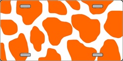 LP-2191 Orange Giraffe Flat Automotive License Plates Blanks for Customizing