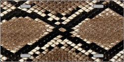 Snake Skin Flat Automotive License Plates Blanks for Customizing