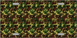 Camouflage Camo Flat Automotive License Plates Blanks for Customizing - Camouflage Camo - 6 x 12