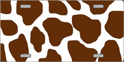 Brown Giraffe Flat Automotive License Plates Blanks for Customizing